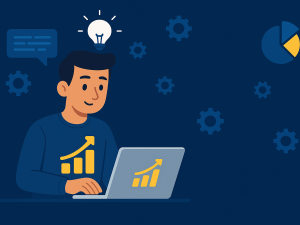 کار دیجیتال بازاریابی با لپ_تاپ